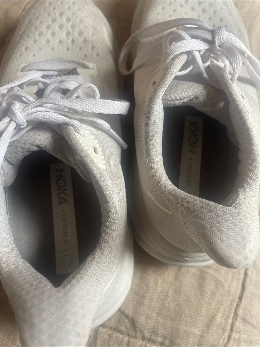 Hoka White Men's/Unisex Running Sneakers - Picture 4 of 6